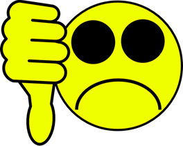 Thumbs down smiley